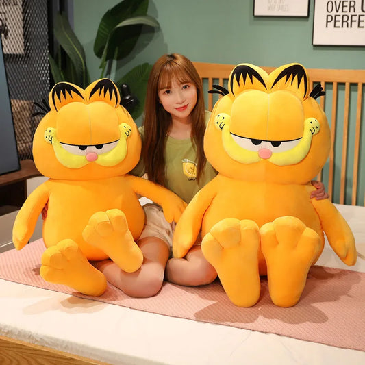 Big Size Garfield Plush Anime Animal Lazy Foolishly Tiger Skin Simulation Ugly Cat Kawaii Garfield Stuffed Peluche Doll Gift