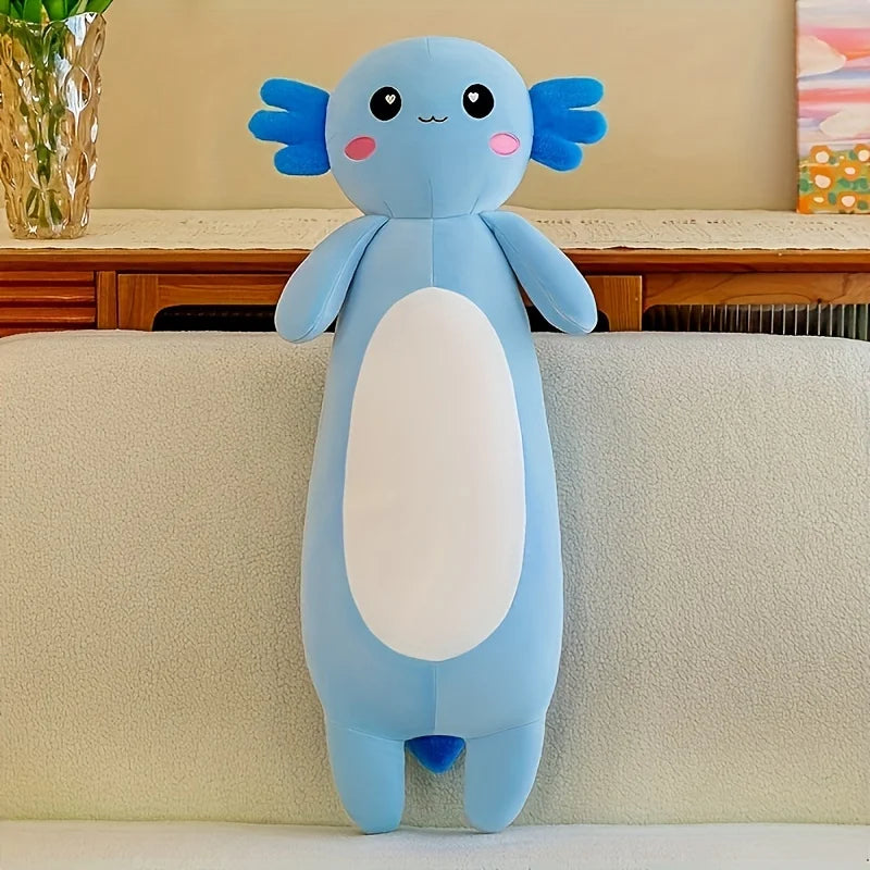 Axolotl Plush Toy – Large Soft Stuffed Animal Pillow for Kids & Adults