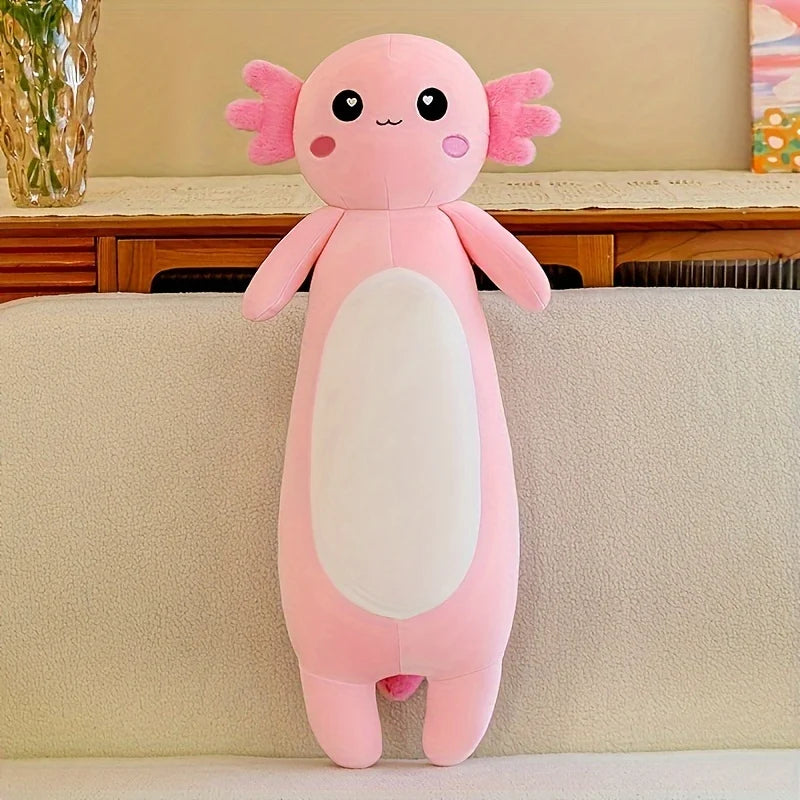 Axolotl Plush Toy – Large Soft Stuffed Animal Pillow for Kids & Adults