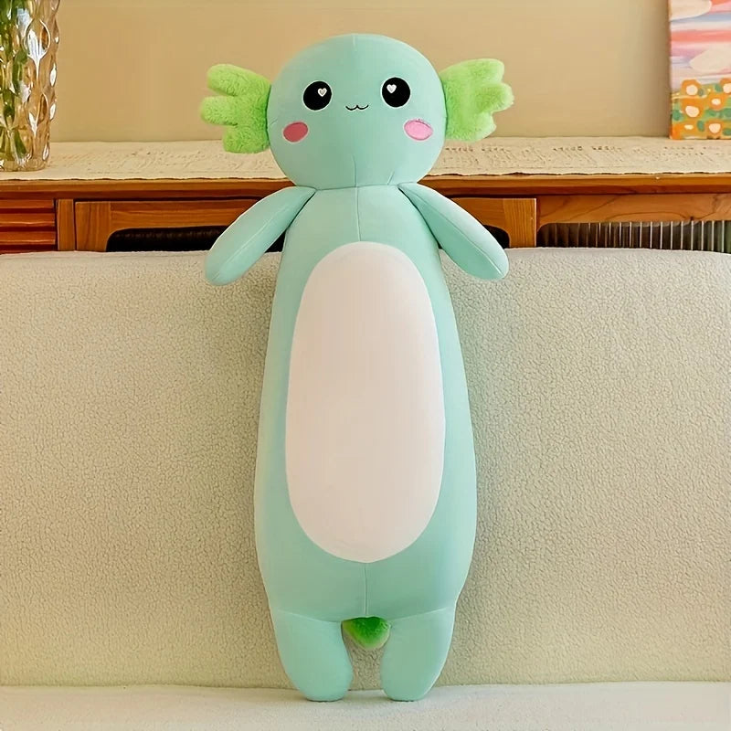 Axolotl Plush Toy – Large Soft Stuffed Animal Pillow for Kids & Adults
