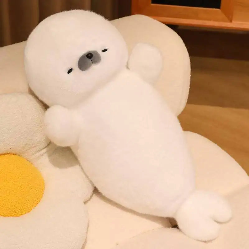 Sleeping Seal Plush Toy – Soft Stuffed Animal Pillow for Kids & Adults