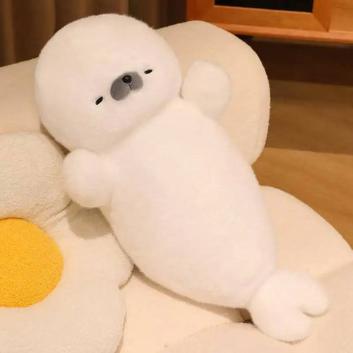 Sleeping Seal Plush Toy – Soft Stuffed Animal Pillow for Kids & Adults